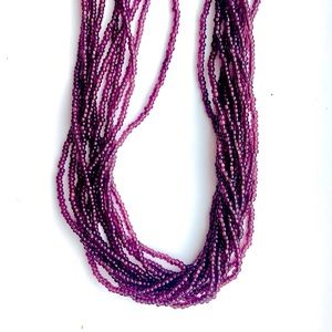 Venetian purple murano glass beads